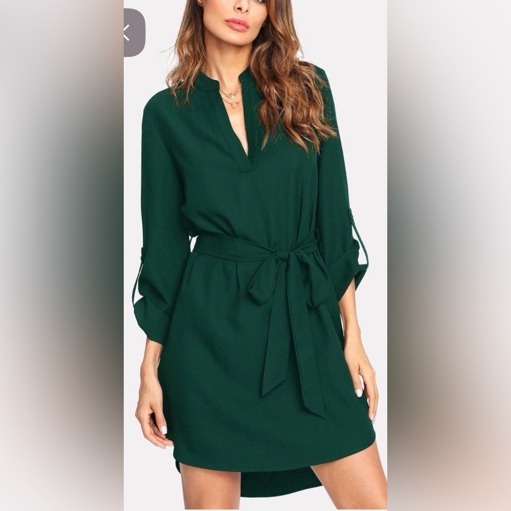 Elegant Green Women's Dress